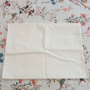 Gucci White Canvas Dust Bag